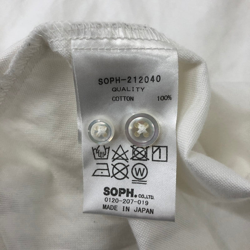 【中古品】【メンズ】 21AW BAGGY BAND COLLAR SHIRT SOPH-212040 バギー バンドカラーシャツ 長袖 トップス 142-250209-kk-14-tei サイズ：S カラー：ホワイト 万代Net店