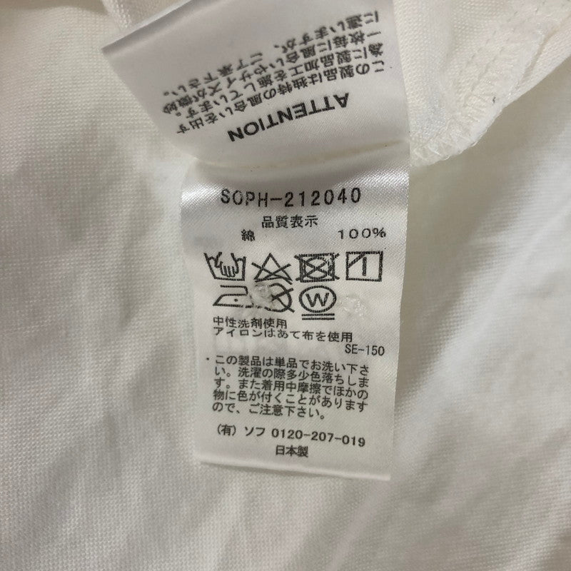 【中古品】【メンズ】 21AW BAGGY BAND COLLAR SHIRT SOPH-212040 バギー バンドカラーシャツ 長袖 トップス 142-250209-kk-14-tei サイズ：S カラー：ホワイト 万代Net店
