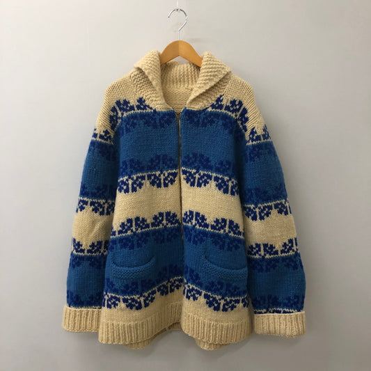 【中古品】【メンズ】  UNKNOWN 60~70's VINTAGE COWICHAN KNIT SWEATER 60-70年代 ヴィンテージ カウチンニットセーター トップス 145-250309-kk-08-tei サイズ：表記無し 下記参照 カラー：ベージュ 万代Net店