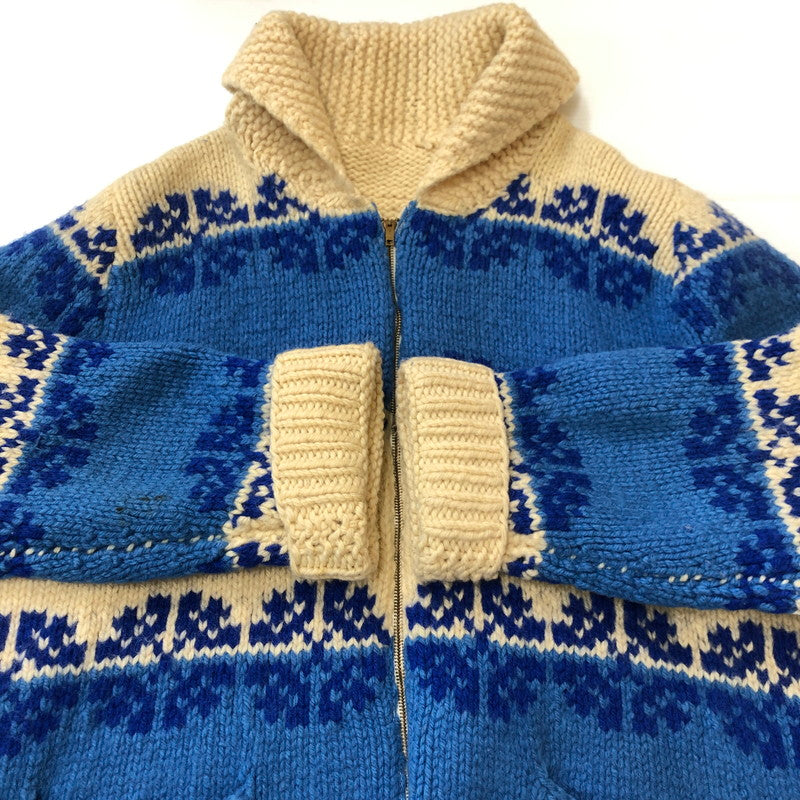 【中古品】【メンズ】  UNKNOWN 60~70's VINTAGE COWICHAN KNIT SWEATER 60-70年代 ヴィンテージ カウチンニットセーター トップス 145-250309-kk-08-tei サイズ：表記無し 下記参照 カラー：ベージュ 万代Net店