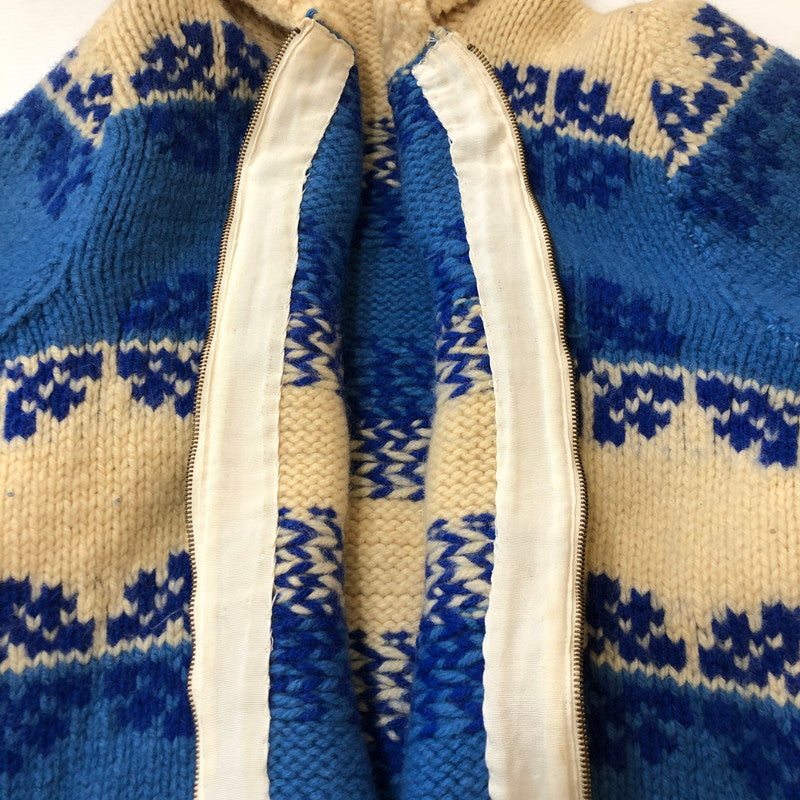 【中古品】【メンズ】  UNKNOWN 60~70's VINTAGE COWICHAN KNIT SWEATER 60-70年代 ヴィンテージ カウチンニットセーター トップス 145-250309-kk-08-tei サイズ：表記無し 下記参照 カラー：ベージュ 万代Net店