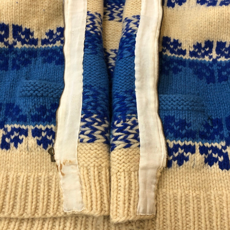 【中古品】【メンズ】  UNKNOWN 60~70's VINTAGE COWICHAN KNIT SWEATER 60-70年代 ヴィンテージ カウチンニットセーター トップス 145-250309-kk-08-tei サイズ：表記無し 下記参照 カラー：ベージュ 万代Net店