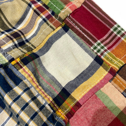 【中古品】【メンズ】 BROOKS BROTHERS ブルックスブラザーズ 80～90's EST.1818 PATCHWORK CHECK LS SHIRT VINTAGE 80～90年代 パッチワーク チェック ロングスリーブ シャツ 長袖 ヴィンテージ 147-260828-yo-08-teih サイズ：M カラー：マルチ 万代Net店