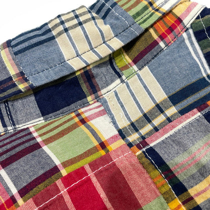 【中古品】【メンズ】 BROOKS BROTHERS ブルックスブラザーズ 80～90's EST.1818 PATCHWORK CHECK LS SHIRT VINTAGE 80～90年代 パッチワーク チェック ロングスリーブ シャツ 長袖 ヴィンテージ 147-260828-yo-08-teih サイズ：M カラー：マルチ 万代Net店