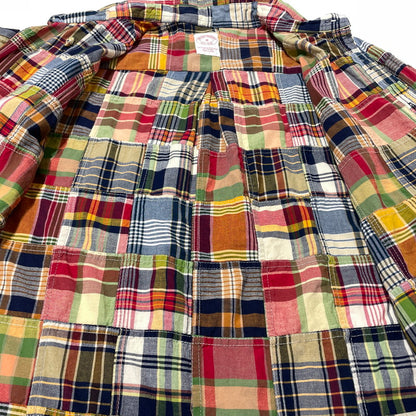 【中古品】【メンズ】 BROOKS BROTHERS ブルックスブラザーズ 80～90's EST.1818 PATCHWORK CHECK LS SHIRT VINTAGE 80～90年代 パッチワーク チェック ロングスリーブ シャツ 長袖 ヴィンテージ 147-260828-yo-08-teih サイズ：M カラー：マルチ 万代Net店