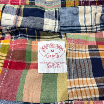 【中古品】【メンズ】 BROOKS BROTHERS ブルックスブラザーズ 80～90's EST.1818 PATCHWORK CHECK LS SHIRT VINTAGE 80～90年代 パッチワーク チェック ロングスリーブ シャツ 長袖 ヴィンテージ 147-260828-yo-08-teih サイズ：M カラー：マルチ 万代Net店
