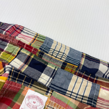 【中古品】【メンズ】 BROOKS BROTHERS ブルックスブラザーズ 80～90's EST.1818 PATCHWORK CHECK LS SHIRT VINTAGE 80～90年代 パッチワーク チェック ロングスリーブ シャツ 長袖 ヴィンテージ 147-260828-yo-08-teih サイズ：M カラー：マルチ 万代Net店
