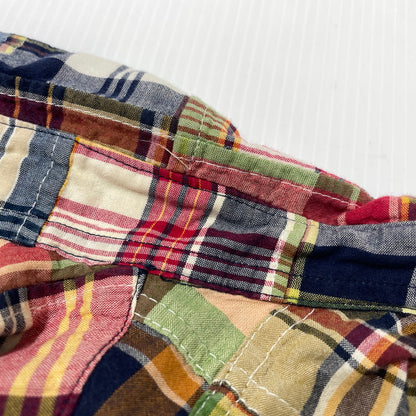 【中古品】【メンズ】 BROOKS BROTHERS ブルックスブラザーズ 80～90's EST.1818 PATCHWORK CHECK LS SHIRT VINTAGE 80～90年代 パッチワーク チェック ロングスリーブ シャツ 長袖 ヴィンテージ 147-260828-yo-08-teih サイズ：M カラー：マルチ 万代Net店