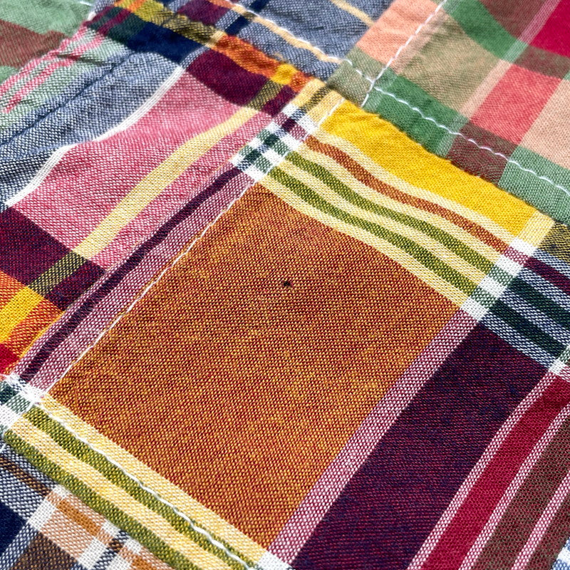 【中古品】【メンズ】 BROOKS BROTHERS ブルックスブラザーズ 80～90's EST.1818 PATCHWORK CHECK LS SHIRT VINTAGE 80～90年代 パッチワーク チェック ロングスリーブ シャツ 長袖 ヴィンテージ 147-260828-yo-08-teih サイズ：M カラー：マルチ 万代Net店