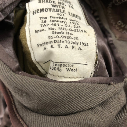 【中古品】【メンズ】  U.S. ARMY アメリカ軍 50's OFFICER TAUPE SHADE COAT 55-0-9950-70 VINTAGE 50年代 オフィサー トープシェードコート アウター ミリタリー 145-250131-kk-45-tei サイズ：40 カラー：グレー 万代Net店