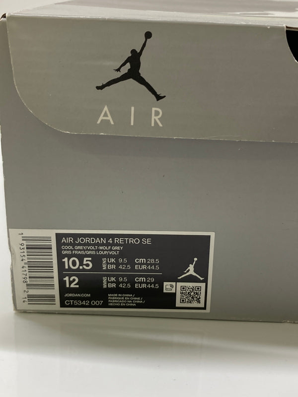 【中古品】【メンズ】 NIKE ナイキ AIR JORDAN 4 RETRO SE CT5342-007 エアジョーダン 4 レトロ シーズナルエディション スニーカー 靴 160-260718-kk-29-hon カラー：COOL GREY/VOLT-WOLF GREY 万代Net店