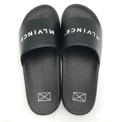 【中古品】【メンズ】 MLVINCE メルヴィンス CLASSIC LOGO SANDAL クラシック ロゴ サンダル 靴 スライドサンダル 162-250625-KS-10-tei サイズ：29cm カラー：BLACK 万代Net店