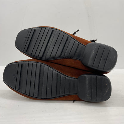 【中古品】【レディース】 SALVATORE FERRAGAMO SPORT サルヴァトーレフェラガモ スポーツ SUEDELEATHER STITCH SHORT BOOTS SN6390 スエードレザー ステッチ ショート ブーツ シューズ 靴 167-261014-yo-31-teih サイズ：6C カラー：ブラウン 万代Net店