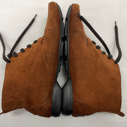 【中古品】【レディース】 SALVATORE FERRAGAMO SPORT サルヴァトーレフェラガモ スポーツ SUEDELEATHER STITCH SHORT BOOTS SN6390 スエードレザー ステッチ ショート ブーツ シューズ 靴 167-261014-yo-31-teih サイズ：6C カラー：ブラウン 万代Net店
