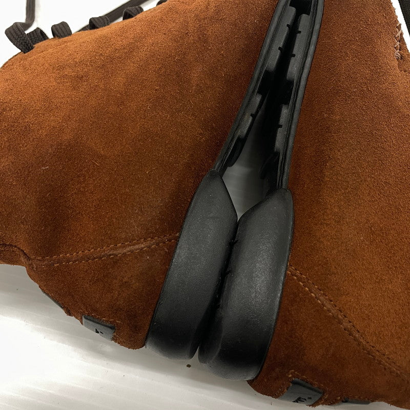 【中古品】【レディース】 SALVATORE FERRAGAMO SPORT サルヴァトーレフェラガモ スポーツ SUEDELEATHER STITCH SHORT BOOTS SN6390 スエードレザー ステッチ ショート ブーツ シューズ 靴 167-261014-yo-31-teih サイズ：6C カラー：ブラウン 万代Net店