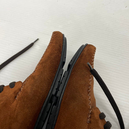 【中古品】【レディース】 SALVATORE FERRAGAMO SPORT サルヴァトーレフェラガモ スポーツ SUEDELEATHER STITCH SHORT BOOTS SN6390 スエードレザー ステッチ ショート ブーツ シューズ 靴 167-261014-yo-31-teih サイズ：6C カラー：ブラウン 万代Net店