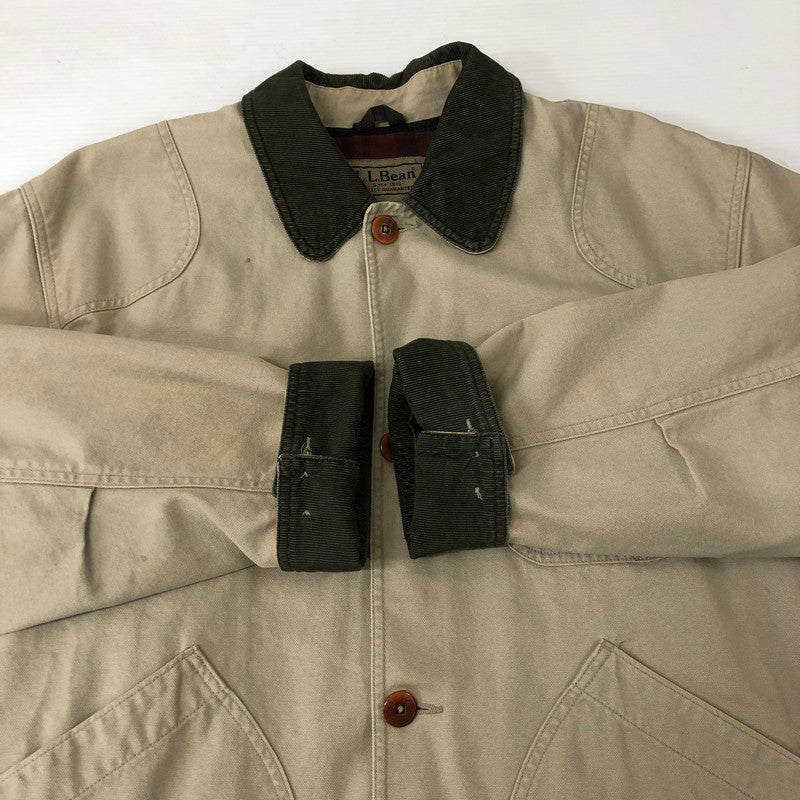 【中古品】【メンズ】 L.L.Bean エルエルビーン 80's HUNTING JACKET OJV69 VINTAGE 80年代 ハンティングジャケット アウター ヴィンテージ 144-250131-kk-44-tei サイズ：L カラー：ベージュ 万代Net店