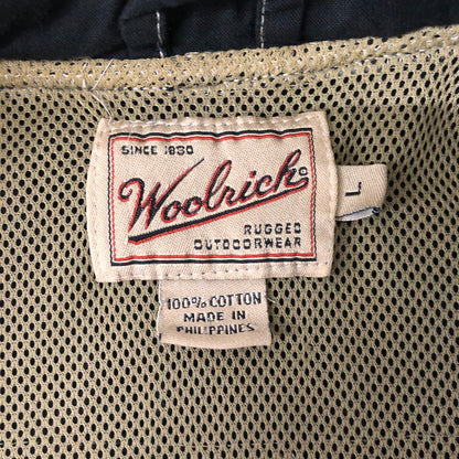 【中古品】【メンズ】 WOOLRICH ウールリッチ 　90's HUNTING VEST 90年代 ハンティングベスト トップス 144-250208-kk-20-tei サイズ：L カラー：ブラック 万代Net店