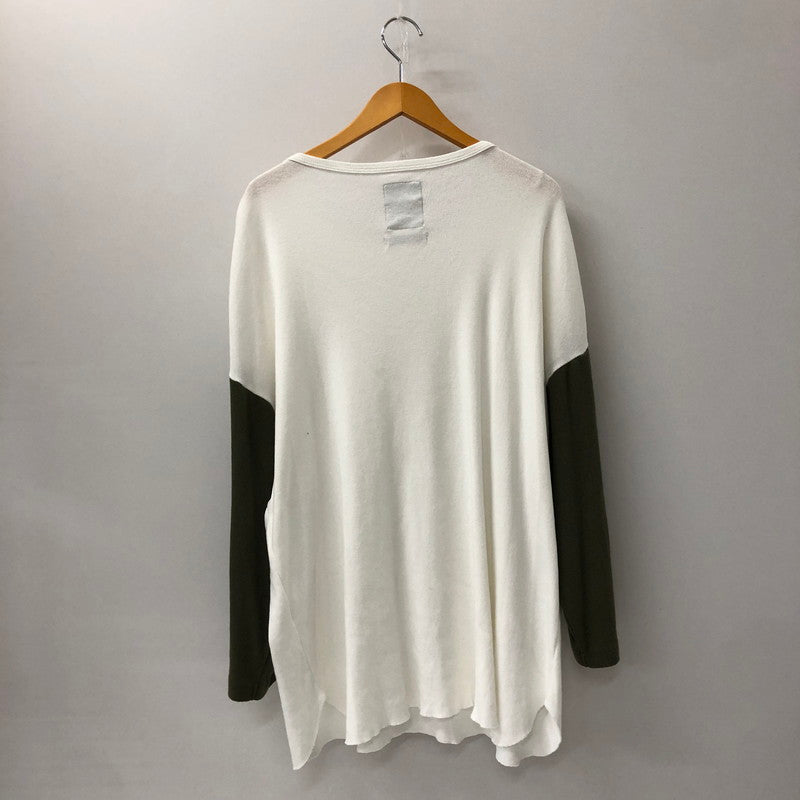 【中古品】【メンズ】  BOWWOW バウワウ BASEBALL CUT SAW ベースボールカットソー トップス 長袖 Tシャツ 140-250131-kk-29-tei サイズ：XL カラー：ホワイト 万代Net店