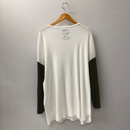 【中古品】【メンズ】  BOWWOW バウワウ BASEBALL CUT SAW ベースボールカットソー トップス 長袖 Tシャツ 140-250131-kk-29-tei サイズ：XL カラー：ホワイト 万代Net店