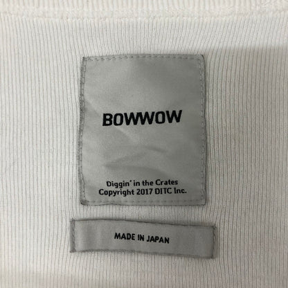 【中古品】【メンズ】  BOWWOW バウワウ BASEBALL CUT SAW ベースボールカットソー トップス 長袖 Tシャツ 140-250131-kk-29-tei サイズ：XL カラー：ホワイト 万代Net店