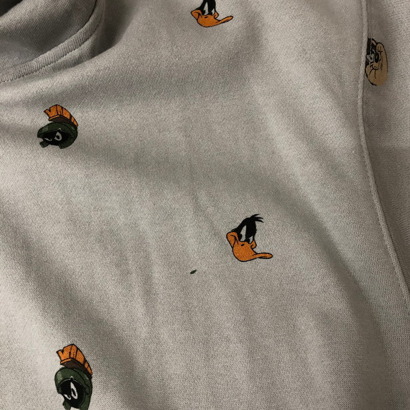 【中古美品】【メンズ】  DUMBGOOD ダムグッド × SPACE JAM スペースジャム コラボ UO EXCLUSIVE ALLOVER PRINT HOODIE SWEAT SHIRT エクスクルージブ オールオーバープリント フーディースウェット パーカー 142-250131-kk-41-tei サイズ：XL カラー：グレー 万代Net店