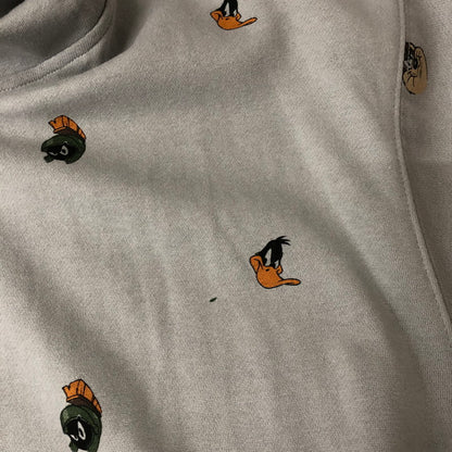 【中古美品】【メンズ】  DUMBGOOD ダムグッド × SPACE JAM スペースジャム コラボ UO EXCLUSIVE ALLOVER PRINT HOODIE SWEAT SHIRT エクスクルージブ オールオーバープリント フーディースウェット パーカー 142-250131-kk-41-tei サイズ：XL カラー：グレー 万代Net店