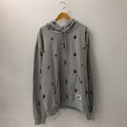 【中古美品】【メンズ】  DUMBGOOD ダムグッド × SPACE JAM スペースジャム コラボ UO EXCLUSIVE ALLOVER PRINT HOODIE SWEAT SHIRT エクスクルージブ オールオーバープリント フーディースウェット パーカー 142-250131-kk-41-tei サイズ：XL カラー：グレー 万代Net店