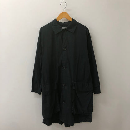 【中古品】【メンズ】 NOMAD BY UNION ノマド バイ ユニオン SOUTIEN COLLAR LONG COAT ステンカラー ロングコート アウター 147-250421-kk-16-tei サイズ：S カラー：ネイビー 万代Net店