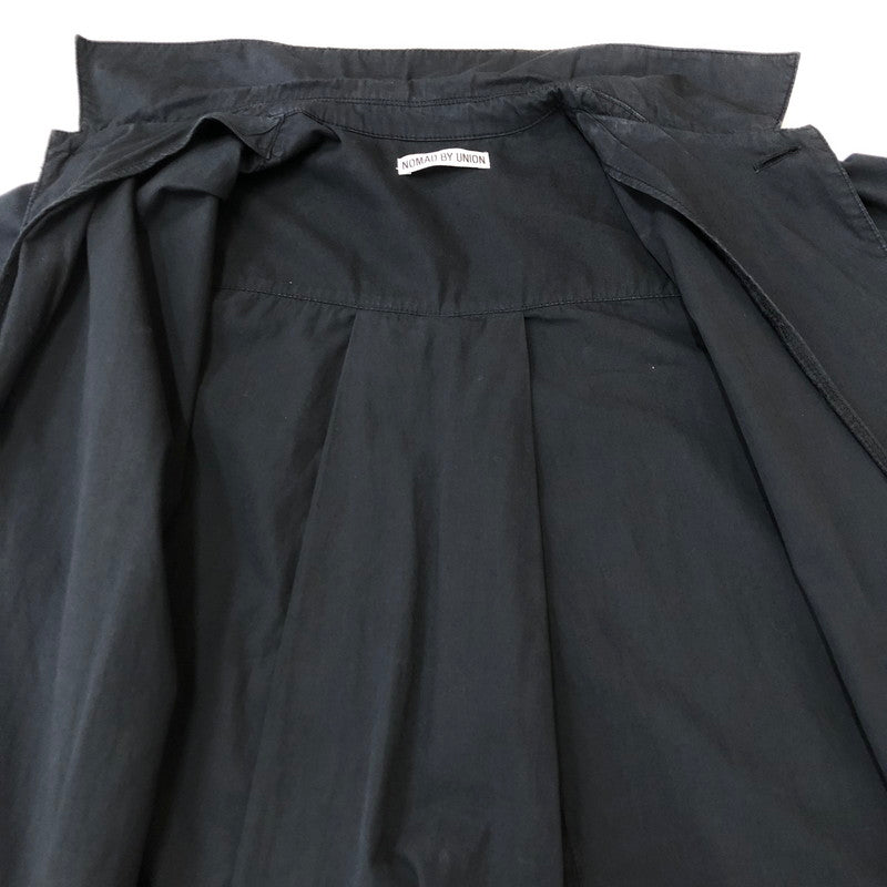【中古品】【メンズ】 NOMAD BY UNION ノマド バイ ユニオン SOUTIEN COLLAR LONG COAT ステンカラー ロングコート アウター 147-250421-kk-16-tei サイズ：S カラー：ネイビー 万代Net店
