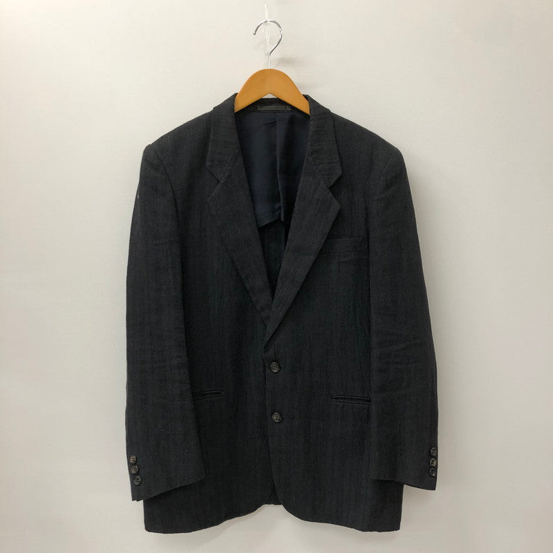 【中古品】【メンズ】 COMME des GARCONS HOMME コムデギャルソンオム HEMP 2B TAILORED JACKET HS-02013S ヘンプ テーラードジャケット トップス 140-250204-kk-02-tei サイズ：S カラー：ブラック 万代Net店