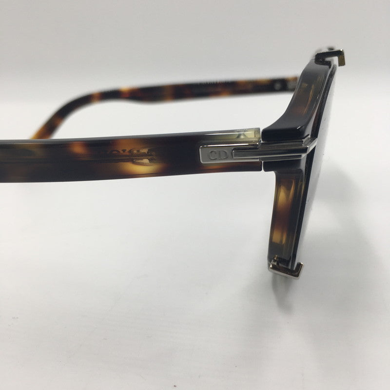 【中古品】【メンズ】 Christian Dior クリスチャンディオール BLACK SUIT HAVANA SQUARE SUNGLAS RI 24C0 ブラックスーツ ハバナ スクエア サングラス アイウェア アクセサリー 183-250609-KS-08-tei サイズ：56ロ18-145 カラー：ハバナカラー 万代Net店