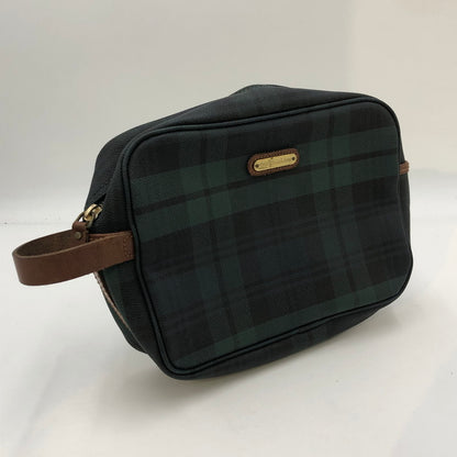 【中古品】【メンズ】 POLO RALPH LAUREN ポロ・ラルフローレン BLACK WATCH CLUTCH BAG ブラックウォッチ クラッチバッグ カバン ハンドバッグ 188-250208-kk-24-tei カラー：グリーン 万代Net店