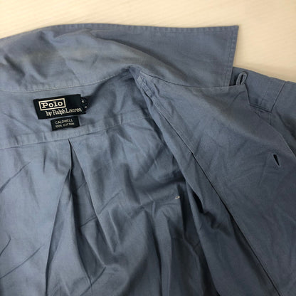 【中古品】【メンズ】 Polo by Ralph Lauren ポロバイラルフローレン 90's CALDWELL S/S SHIRT 90年代 コールドウェル ショートスリーブシャツ 半袖 トップス オープンカラーシャツ 147-250204-kk-07-tei サイズ：M カラー：ライトブルー 万代Net店