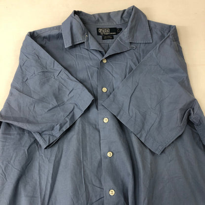 【中古品】【メンズ】 Polo by Ralph Lauren ポロバイラルフローレン 90's CALDWELL S/S SHIRT 90年代 コールドウェル ショートスリーブシャツ 半袖 トップス オープンカラーシャツ 147-250204-kk-07-tei サイズ：M カラー：ライトブルー 万代Net店