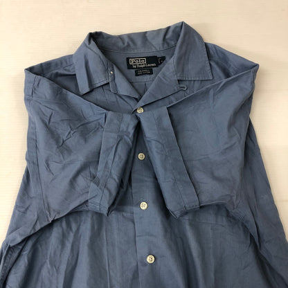 【中古品】【メンズ】 Polo by Ralph Lauren ポロバイラルフローレン 90's CALDWELL S/S SHIRT 90年代 コールドウェル ショートスリーブシャツ 半袖 トップス オープンカラーシャツ 147-250204-kk-07-tei サイズ：M カラー：ライトブルー 万代Net店