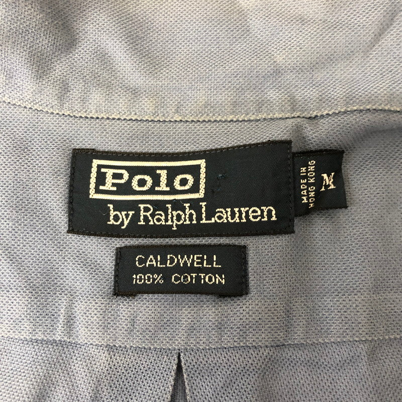 【中古品】【メンズ】 Polo by Ralph Lauren ポロバイラルフローレン 90's CALDWELL S/S SHIRT 90年代 コールドウェル ショートスリーブシャツ 半袖 トップス オープンカラーシャツ 147-250204-kk-07-tei サイズ：M カラー：ライトブルー 万代Net店