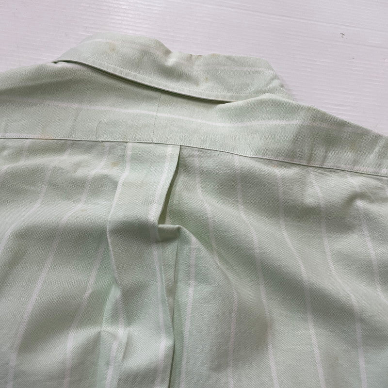 【現状渡し品】【メンズ】 RALPHLAUREN ラルフローレン 90’s L/S BUTTON DOWN SHIRT 90年代 長袖 ボタン ダウン シャツ 長袖 トップス 147-260714-sa-08-tei サイズ：不明 カラー：グリーン系 万代Net店