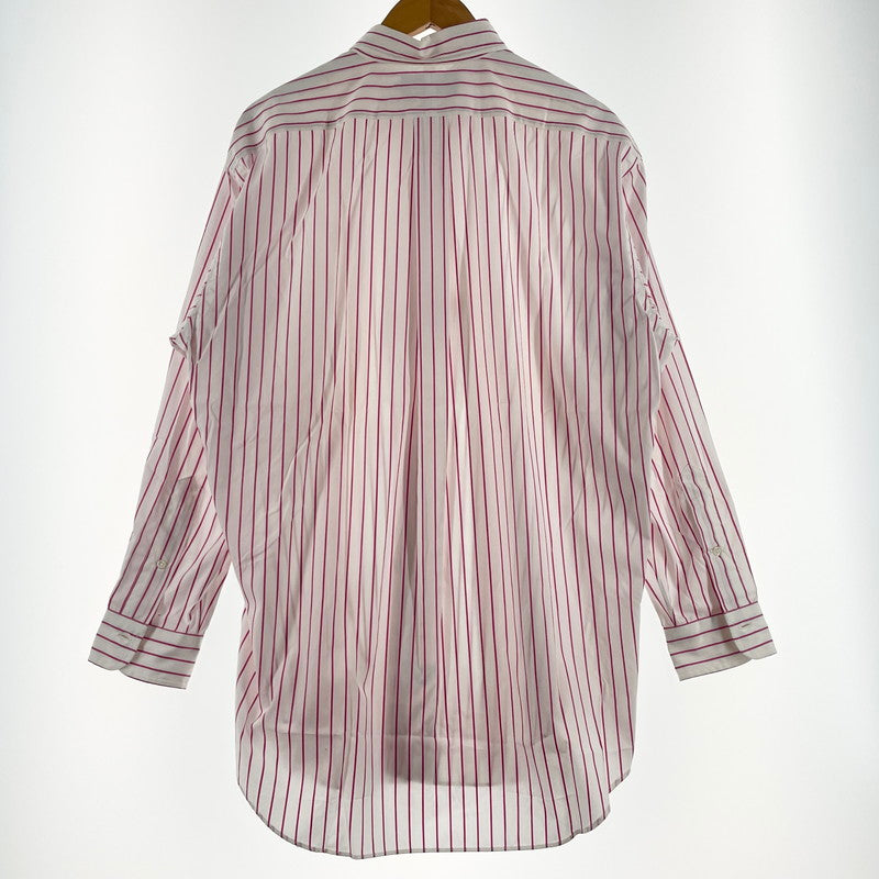 【現状渡し品】【メンズ】 RALPHLAUREN ラルフローレン 90's L/S BUTTON DOWN SHIRT 90年代 ロングスリーブ ボタン ダウン シャツ 長袖 トップス 147-260714-sa-09-tei サイズ：不明 カラー：レッド系/ホワイト 万代Net店