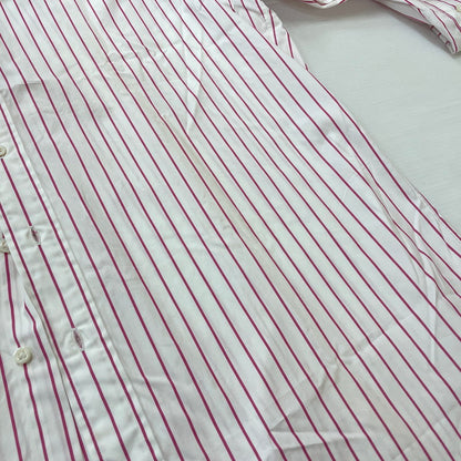 【現状渡し品】【メンズ】 RALPHLAUREN ラルフローレン 90's L/S BUTTON DOWN SHIRT 90年代 ロングスリーブ ボタン ダウン シャツ 長袖 トップス 147-260714-sa-09-tei サイズ：不明 カラー：レッド系/ホワイト 万代Net店