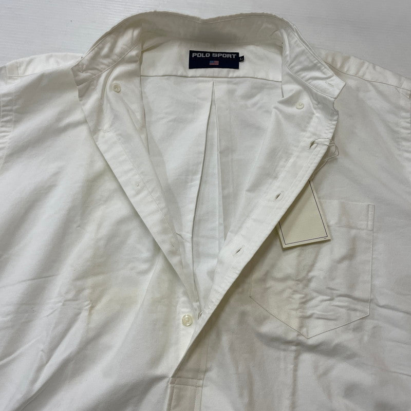 【現状渡し品】【メンズ】 RALPHLAUREN 90's L/S BUTTON DOWN SHIRT 90年代 ロングスリーブ ボタン ダウン シャツ 長袖 トップス 147-260714-sa-13-tei サイズ：不明 カラー：ホワイト 万代Net店