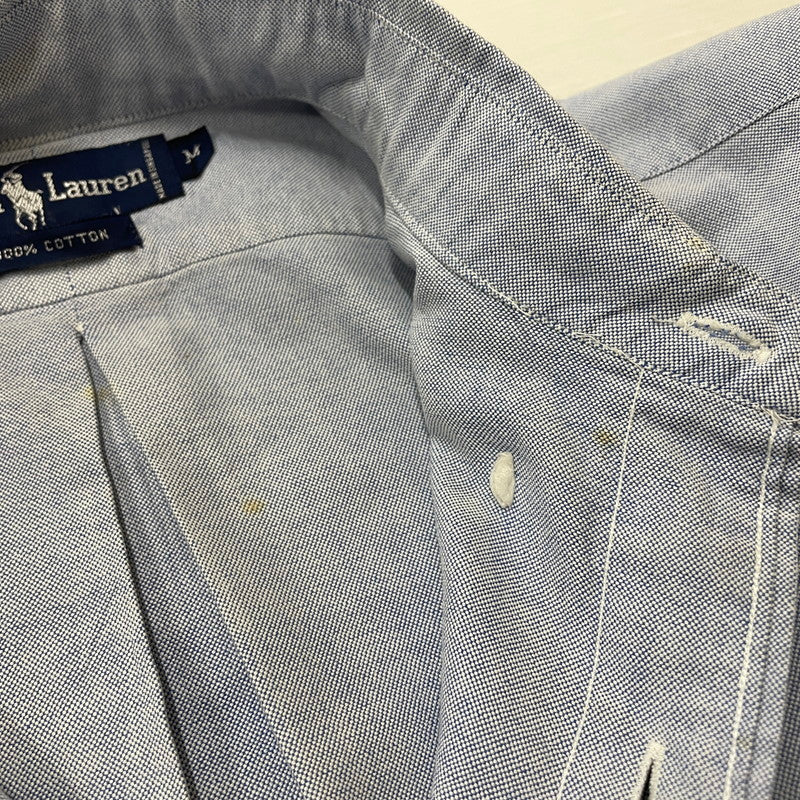 【現状渡し品】【メンズ】 RALPHLAUREN 90's L/S BUTTON DOWN SHIRT 90年代 ロングスリーブ ボタン ダウン シャツ 長袖 トップス 147-260714-sa-12-tei サイズ：不明 カラー：ブルー系 万代Net店