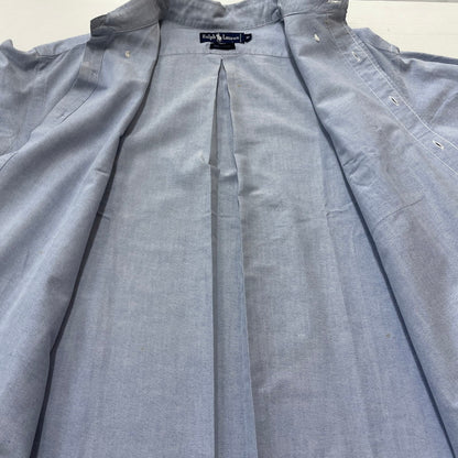 【現状渡し品】【メンズ】 RALPHLAUREN 90's L/S BUTTON DOWN SHIRT 90年代 ロングスリーブ ボタン ダウン シャツ 長袖 トップス 147-260714-sa-12-tei サイズ：不明 カラー：ブルー系 万代Net店