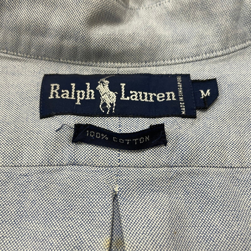 【現状渡し品】【メンズ】 RALPHLAUREN 90's L/S BUTTON DOWN SHIRT 90年代 ロングスリーブ ボタン ダウン シャツ 長袖 トップス 147-260714-sa-12-tei サイズ：不明 カラー：ブルー系 万代Net店