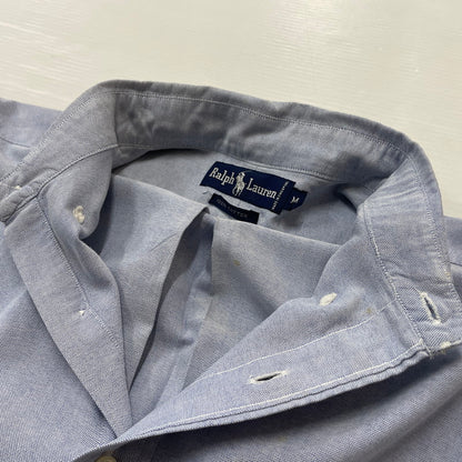 【現状渡し品】【メンズ】 RALPHLAUREN 90's L/S BUTTON DOWN SHIRT 90年代 ロングスリーブ ボタン ダウン シャツ 長袖 トップス 147-260714-sa-12-tei サイズ：不明 カラー：ブルー系 万代Net店