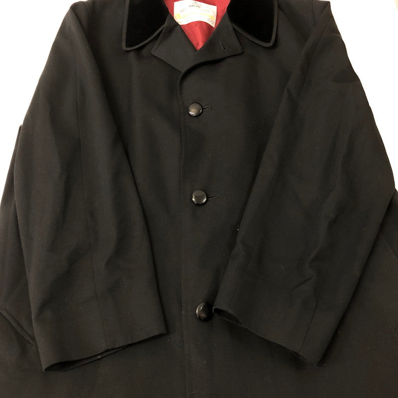 【中古品】【メンズ】 Aquascutum アクアスキュータム REGENCY GABARDINE SOUTIEN COLLAR COAT リージェンシー ギャバジン ステンカラーコート アウター 141-250204-kk-03-tei サイズ：44R カラー：ブラック 万代Net店