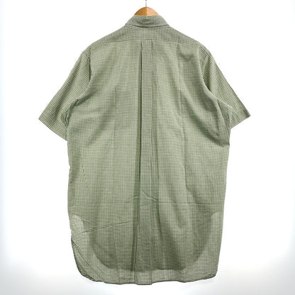 【中古品】【メンズ】 BROOKS BROTHERS ブルックスブラザーズ 90's MAKERS GINGHAM CHECK SS SHIRT 90年代 メイカーズ ギンガムチェック ショートスリーブ シャツ 半袖 トップス 147-260828-yo-05-teih サイズ：15 1/2 カラー：グリーン 万代Net店