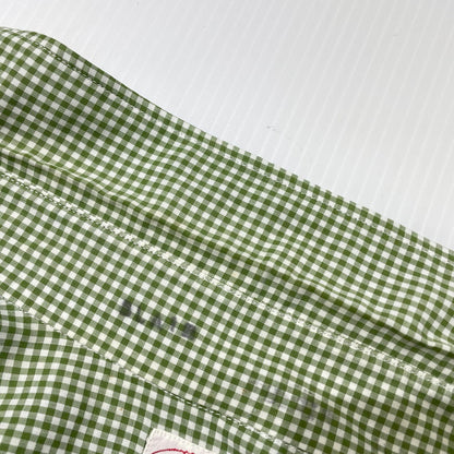 【中古品】【メンズ】 BROOKS BROTHERS ブルックスブラザーズ 90's MAKERS GINGHAM CHECK SS SHIRT 90年代 メイカーズ ギンガムチェック ショートスリーブ シャツ 半袖 トップス 147-260828-yo-05-teih サイズ：15 1/2 カラー：グリーン 万代Net店