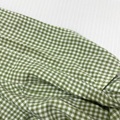 【中古品】【メンズ】 BROOKS BROTHERS ブルックスブラザーズ 90's MAKERS GINGHAM CHECK SS SHIRT 90年代 メイカーズ ギンガムチェック ショートスリーブ シャツ 半袖 トップス 147-260828-yo-05-teih サイズ：15 1/2 カラー：グリーン 万代Net店