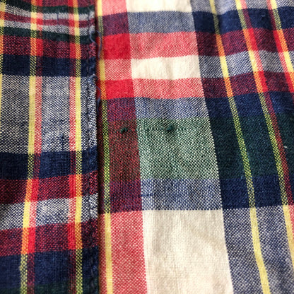【中古品】【メンズ】 Brooks Brothers ブルックスブラザーズ 90's COTTON CHECK GOWN 90年代 コットン チェックガウン シャツ 長袖 トップス USA製 147-251120-yy-15-tei サイズ：XL カラー：レッド 万代Net店